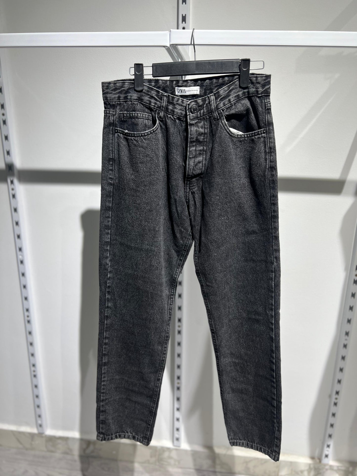 Dark grey wide leg