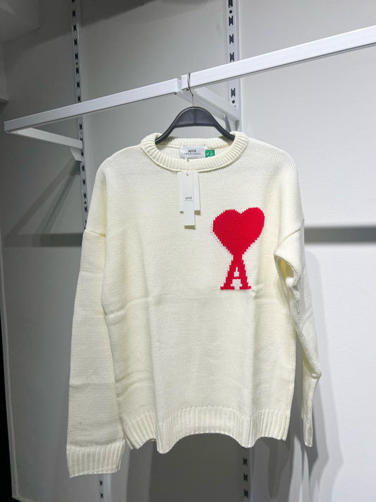 white Ami knitwear
